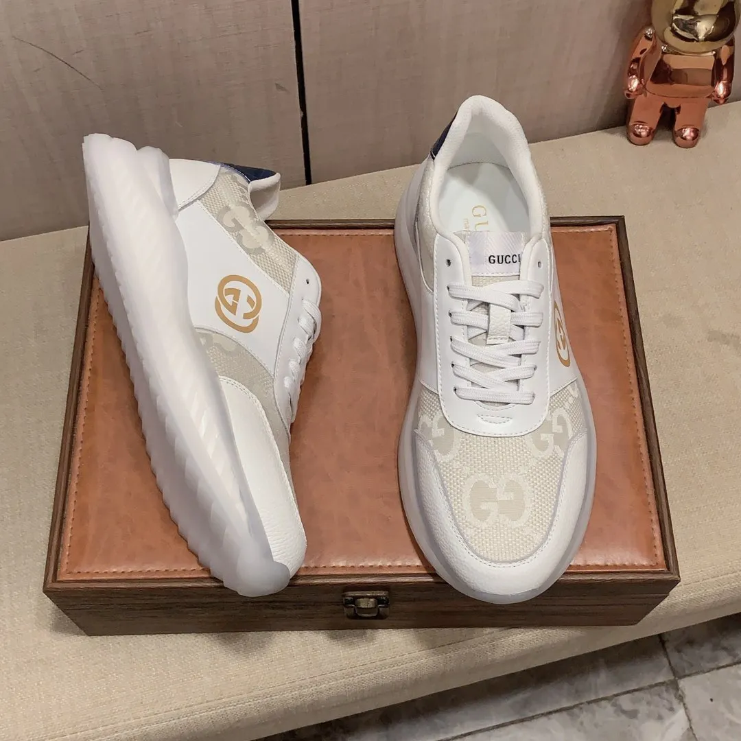 Men's men's shoes💰460💰💰🎩🎩[Lightning][Lightning] "Gucci*" The latest and most popular casual sports shoes, top brand [seduce] luxury~purchase, top~quality. [Strong] The upper is made of imported breathable cowhide with material ➕ breathable sheepskin feet (•) and fine workmanship. The original stylish and stylish soft rubber wear-resistant and non-slip outsole is light and comfortable on the feet. The real thing looks better when taken in real life. 413: code: 38-44, can be customized 45